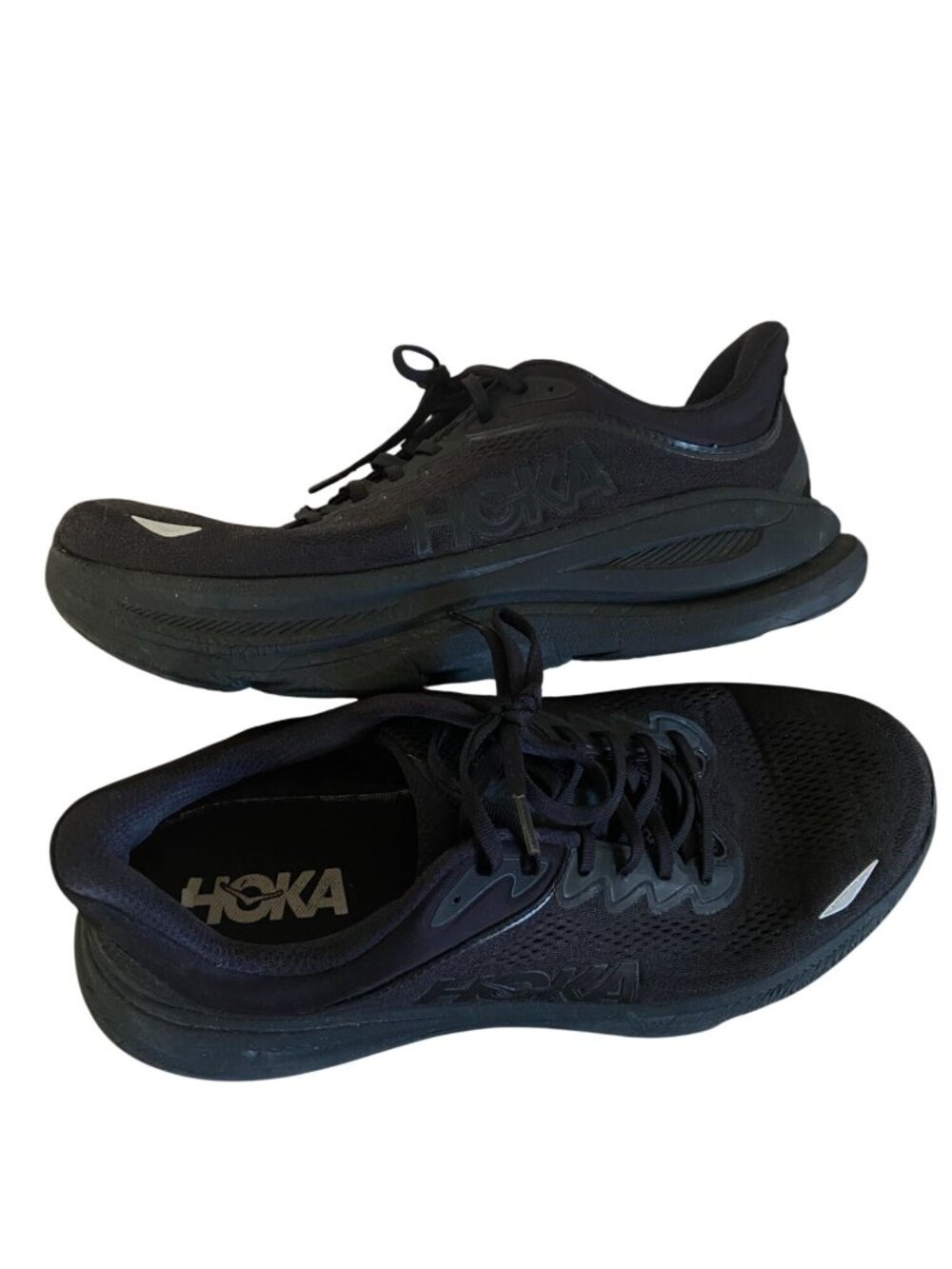 Hoka One One Bondi 9 Triple Black Running Shoe's Men's Size 13D 1162011BBLC
